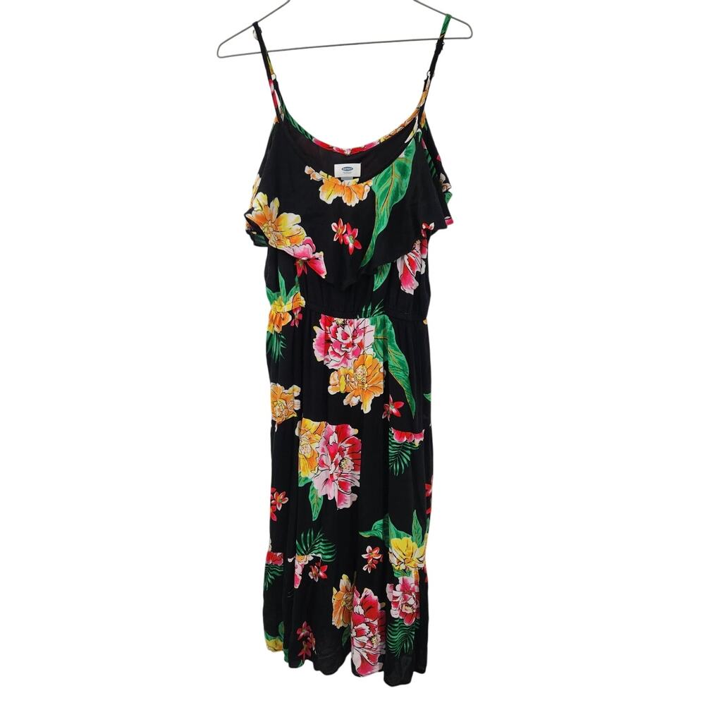 Old Navy Floral Spaghetti Strap Dress - Size Medium
